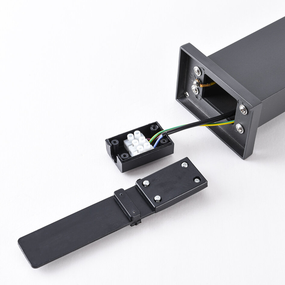 Staande buitenlamp Lucas in antraciet, 50 cm