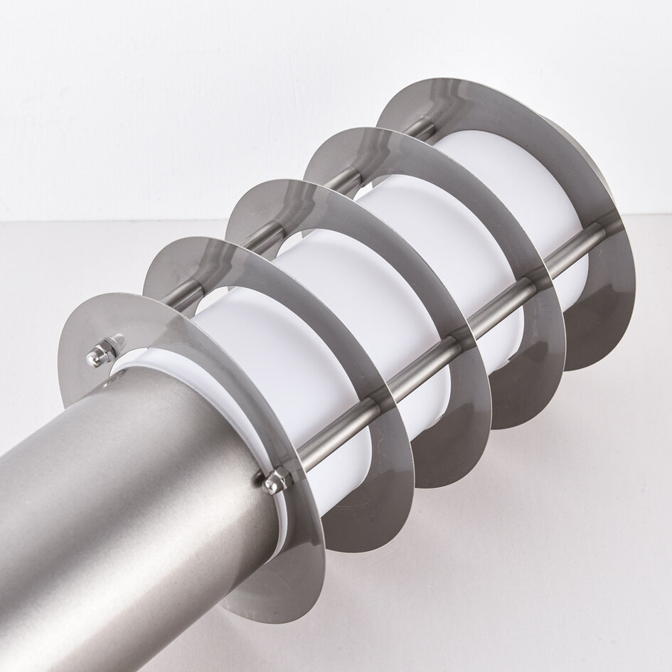 Staande RVS buitenlamp Silvio, 80 cm