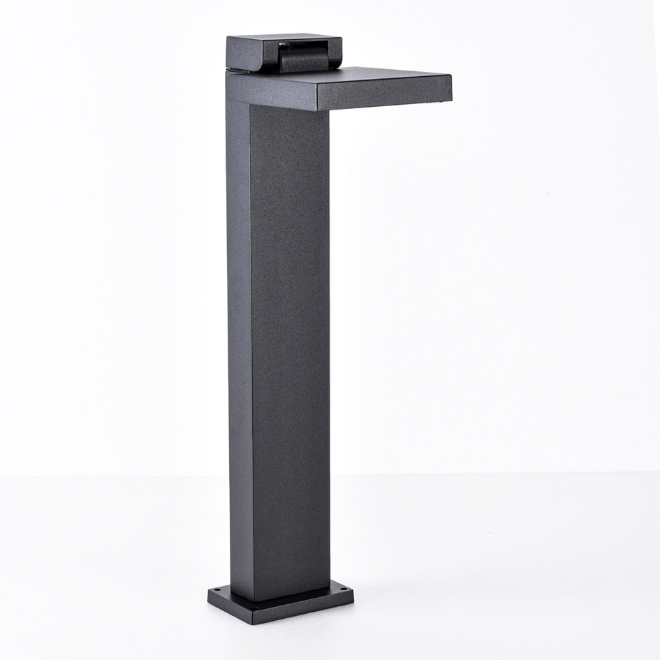 Moderne zwarte buitenlamp Carla, 50 cm