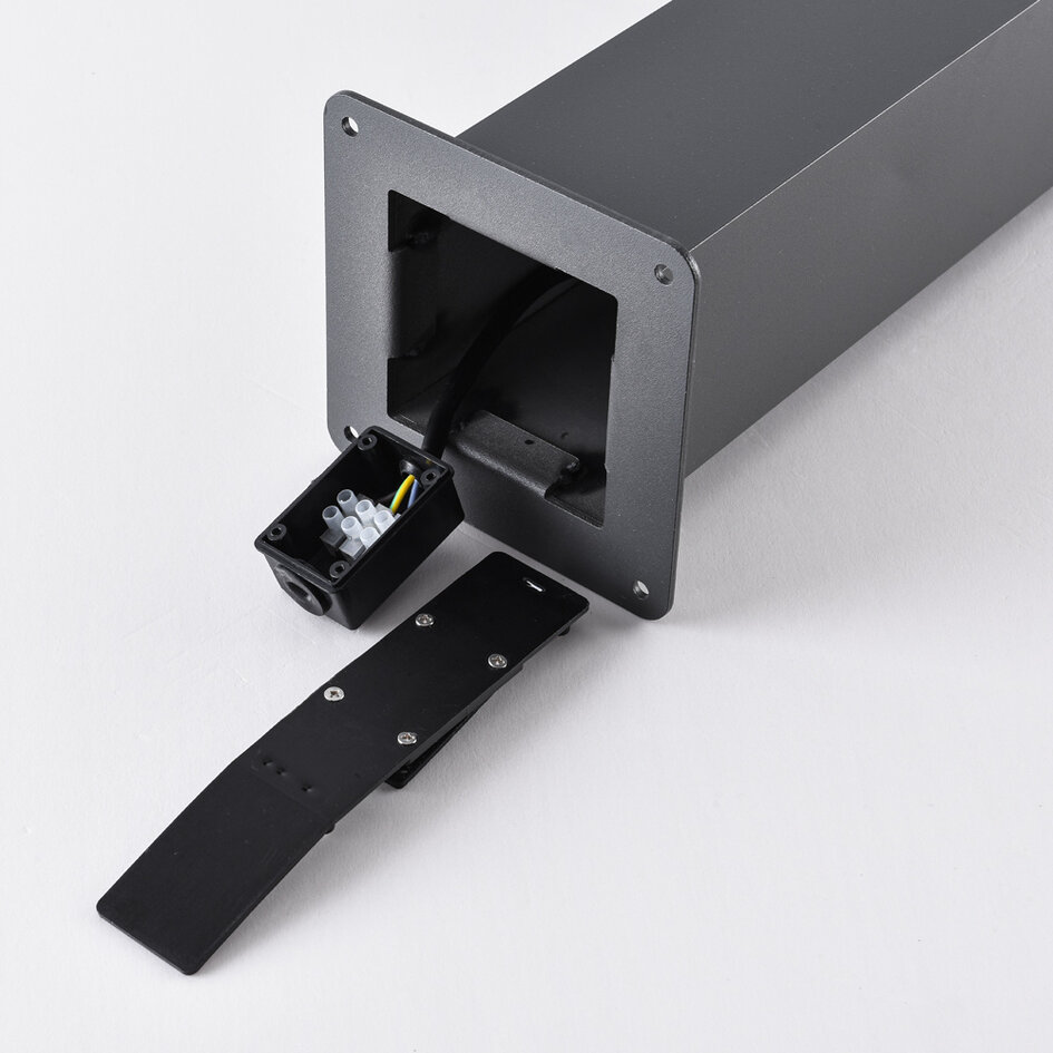 Industriële staande buitenlamp Jet - antraciet - 60 cm