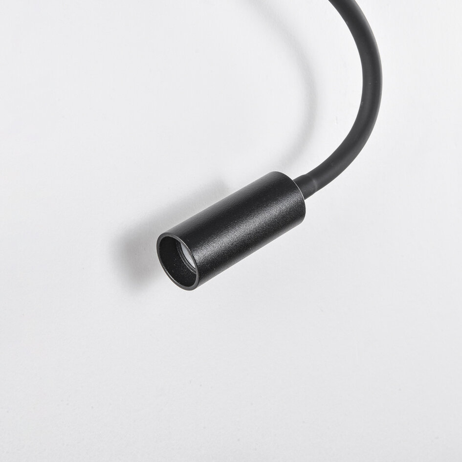 Multifunctionele wandlamp met verstelbare arm en USB-poort - Sillia