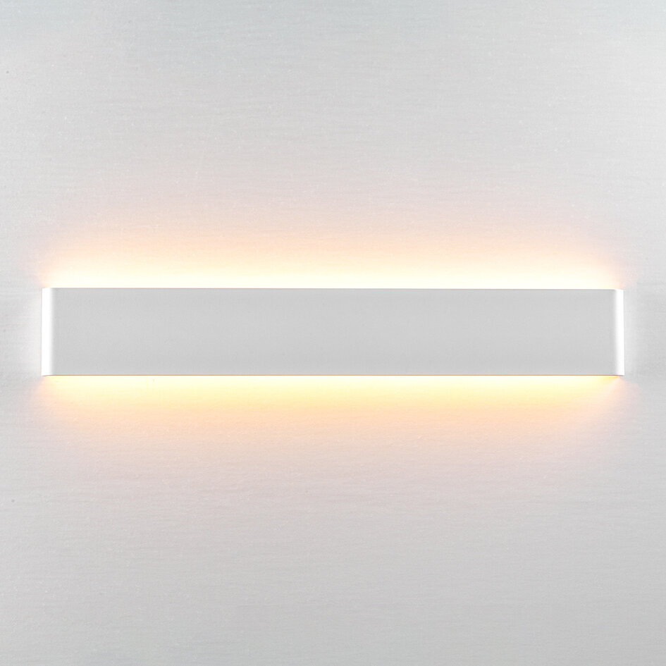 Witte wandlamp met geïntegreerde LEDs, 61 cm - Norell