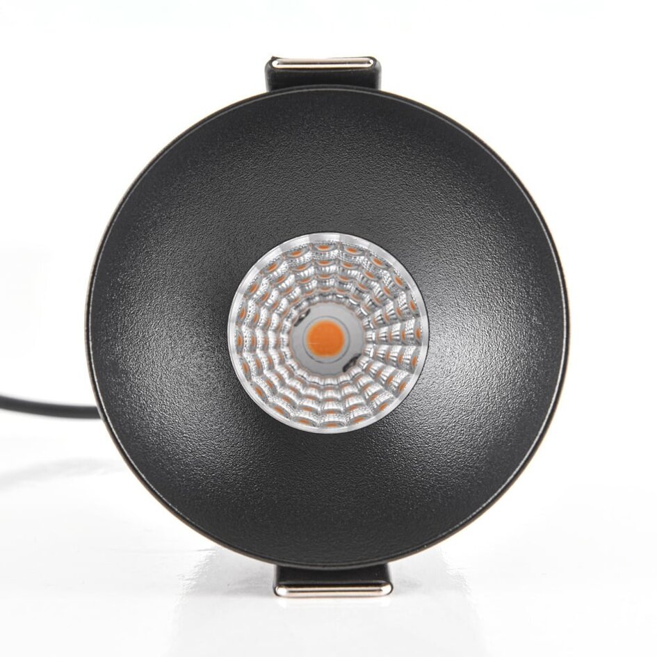 9W inbouwspot Meya met ring 1 - zwart