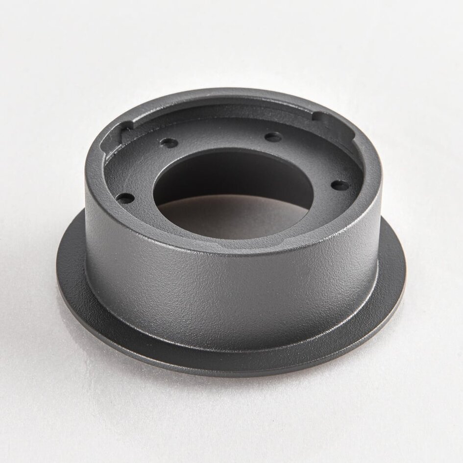 9W inbouwspot Meya met ring 3 - donkergrijs