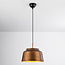Hanglamp New York - bronskleur met goudkleurige binnenzijde