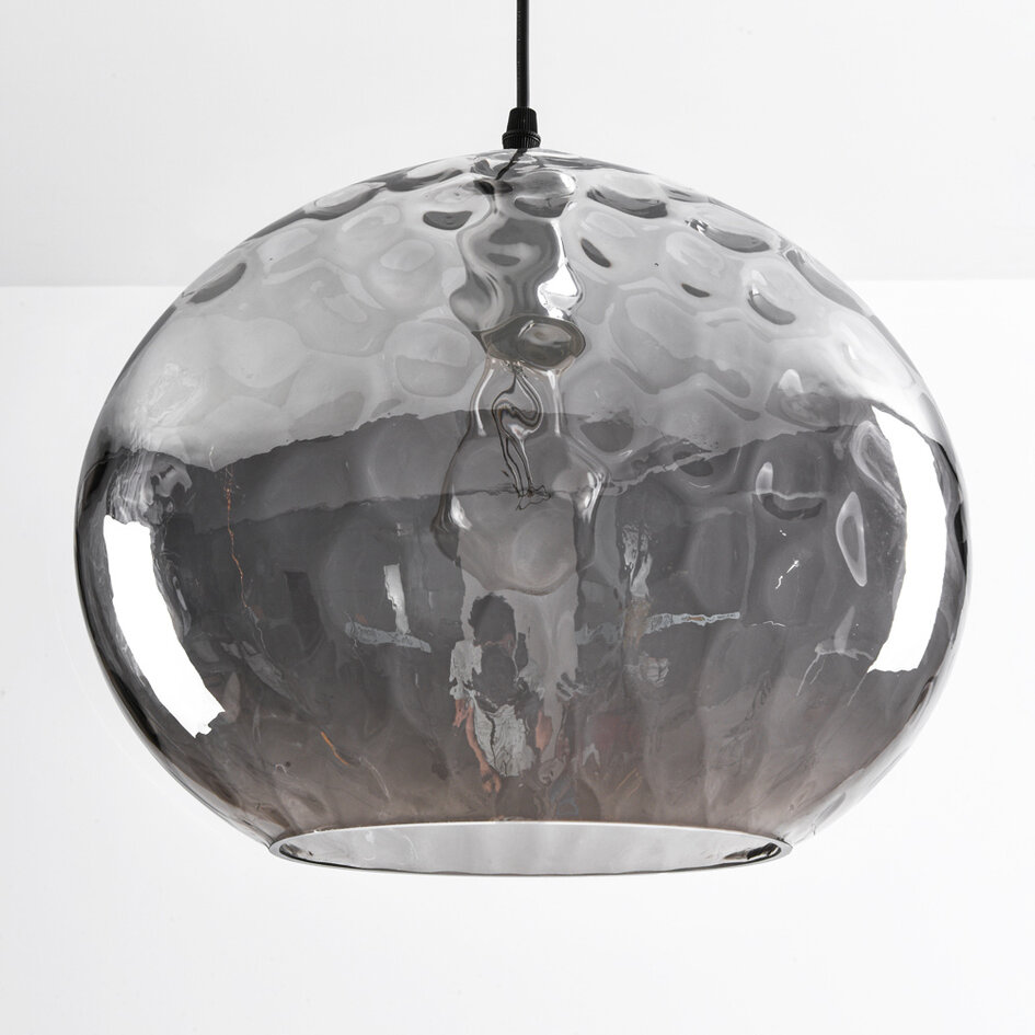 Design hanglamp met ovaal smoke glas – Palermo