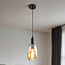 1-lichts hanglamp Mala - langwerpig glas