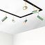 1-fase railsysteem 3 meter blauw met goud - Remi