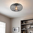 1-lichts plafondlamp Fiore - grijs