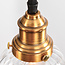 Art Deco hanglamp met transparant kunststof 4-lichts – Bologna