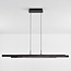 Design hanglamp zwart met donker hout met 3 staps dim - Liana