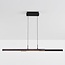Design hanglamp Leia met 3-staps dim - zwart met donker hout