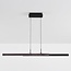 Design hanglamp Leia met 3-staps dim - zwart met donker hout