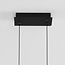 Design hanglamp Leia met 3-staps dim - zwart met donker hout