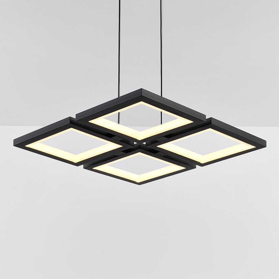 Moderne hanglamp Carre met 3-staps dimbare LEDs