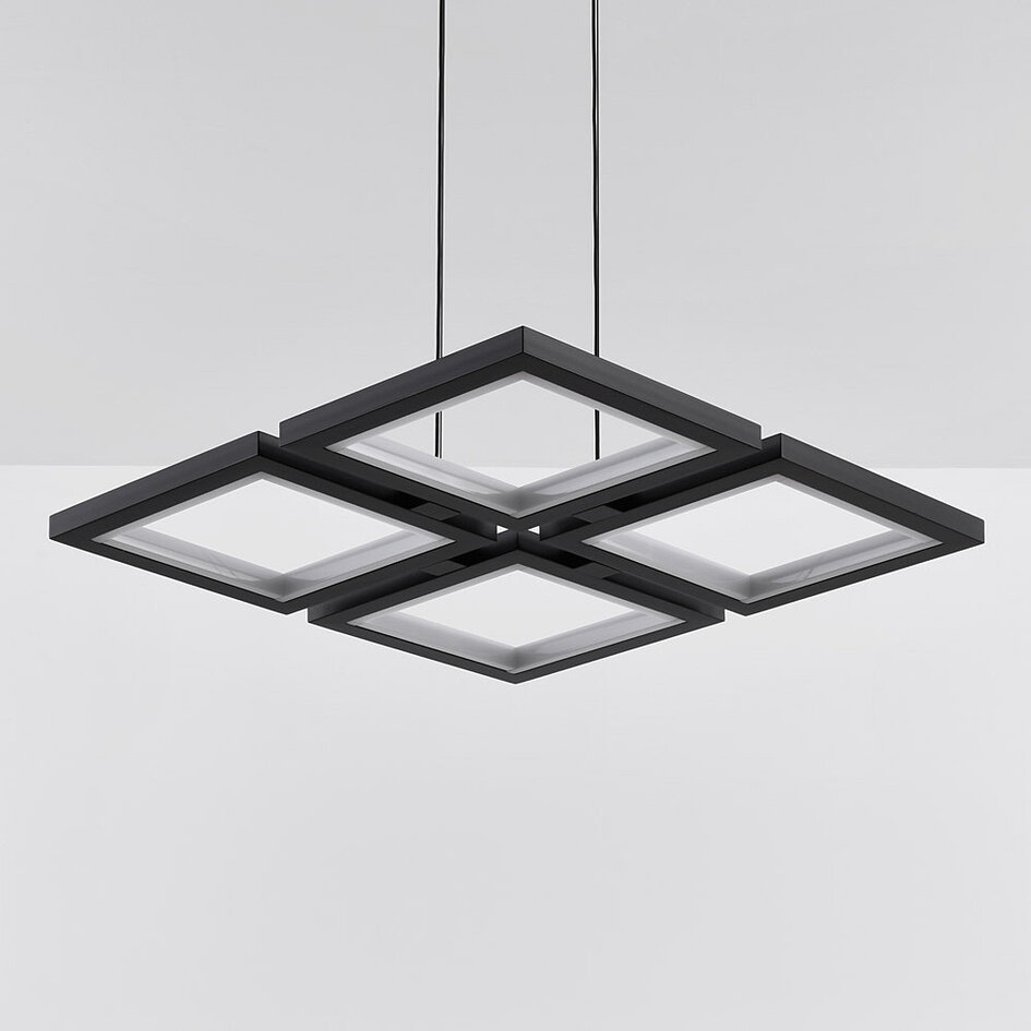 Moderne hanglamp Carre met 3-staps dimbare LEDs