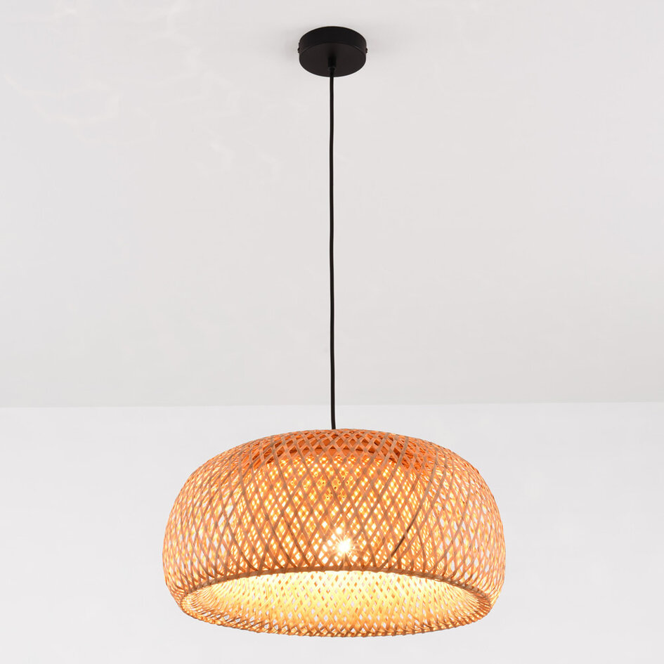 1-lichts bamboe hanglamp - Taha