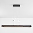 Design hanglamp Lilia met 3-staps dimbare LEDs - zwart en donkerhout