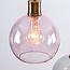Hanglamp 4-lichts met gekleurd glas - Liya