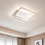Design plafondlamp 2-lichts Rune met dimbare LEDs - vierkant
