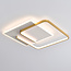 Design plafondlamp 2-lichts Rune met dimbare LEDs - vierkant