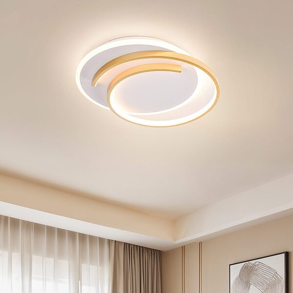 Design plafondlamp 2-lichts Reza met dimbare LEDs - rond