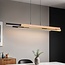 3-staps dimbare design hanglamp zwart met licht hout - Liana