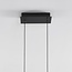 3-staps dimbare design hanglamp zwart met licht hout - Liana