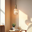1-lichts hanglamp Sita - langwerpig glas