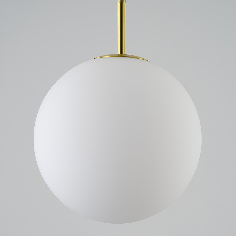 Hanglamp Signe goud met melkwit glas - 3-staps dimbaar, 2700K