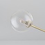 Plafondlamp Sest goud met transparant glas, 6-lichts