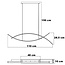 Design hanglamp Arche met 3-staps dimbare LEDs - zwart