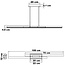 Design hanglamp Leia zwart met 3-staps dim