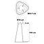 Hanglamp Celda met 3-staps dimbare LEDs in zwart-chroom