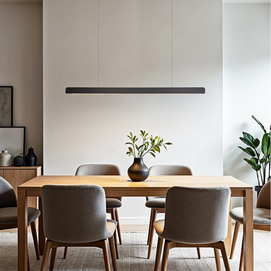 Dimbare zwarte LED hanglamp - Devin