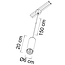 1-fase rail tube hanglamp Simon - goud