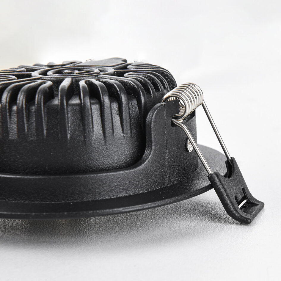 Inbouwspot zwart 5W UGR<19 + CCT - Siem