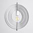 Design hanglamp in wit ijzer, 1-lichts - Luana