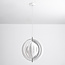 Design hanglamp in wit ijzer, 1-lichts - Luana