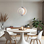 Design hanglamp in wit ijzer, 1-lichts - Luana