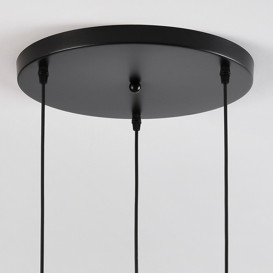 Design hanglamp in helder glas, 3-lichts - Verona