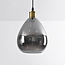 1-lichts hanglamp Verona smoke spiegeleffect - druppel egaal glas