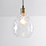 1-lichts hanglamp Verona transparant - druppel glas bolling