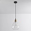1-lichts hanglamp Verona transparant - druppel glas bolling