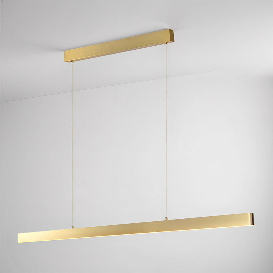 Minimalistische hanglamp Ami met 3-staps dimbare LEDs - goud