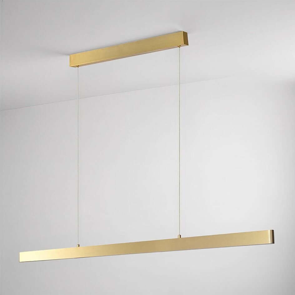 Minimalistische hanglamp Ami met 3-staps dimbare LEDs - goud