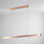 Minimalistische hanglamp Ami met 3-staps dimbare LEDs - rosé goud