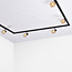 Modern 1-fase railsysteem van 3 meter met Melle amber spots - plafondlamp
