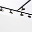 Design 1-fase railsysteem van 1,5 meter met Fem spots - zwart