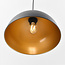 1 fase rail hanglamp Fos - zwart met gouden binnenkant